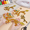  4Pcs 4 Styles Dragon Embroidery Iron on/Sew on Patches DIY-NB0010-88-3