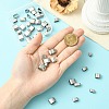 40Pcs 10 Styles 201/304 Stainless Steel Slide Charm STAS-CJ0003-16-4