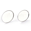 Non-Tarnish 304 Stainless Steel Stud Earring Settings STAS-J032-19-5