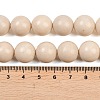 Natural Fossil Beads Strands G-E110-14mm-2-5