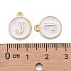 Golden Plated Alloy Charms LS-X-ENAM-S118-01J-3
