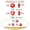 8Pcs 4 Styles Brass Enamel Beads KK-CJ0002-93-2