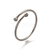 304 Stainless Steel Open Cuff Rings for Women RJEW-F170-03P-03-2