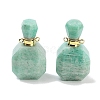 Natural Mixed Stone Perfume Bottle Pendants G-Q163-10G-2