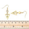 304 Stainless Steel Triangle Dangle Earrings EJEW-Z129-20G-5