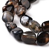 Natural Black Agate Beads Strands G-A208-04-4