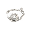 304 Stainless Steel Cuff Rings for Women RJEW-U013-09P-2