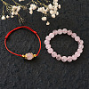  Natural Round Loose Gemstone Rose Quartz Beads G-TA0001-09-26