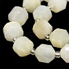 Natural White Moonstone Beads Strands G-O201B-92-3