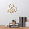 Laser Cut Unfinished Basswood Wall Decoration WOOD-WH0113-124-6