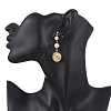 Glass Pearl Dangle Stud Earrings EJEW-JE06543-03-3