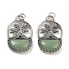 Natural Green Aventurine Bag Pendants G-Q163-06AS-07-1