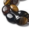 Natural 3-Color Tiger Eye Beads Strands G-P528-M22-01-4