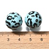 Printed Opaque Acrylic Beads OACR-S043-07A-2