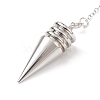 Brass Cone Dowsing Pendulum Pendants HJEW-G020-01-4