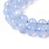 Grade A Natural Blue Lace Agate Beads Strands G-F222-29-6mm-1-2