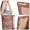 MDF Wood Photo Frames DIY-WH0231-069-4