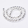 Non-magnetic Synthetic Hematite Bead Strands G-P262-25-8mm-S-2