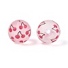 Transparent Frosted Acrylic Beads FACR-T008-03D-2