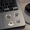 50Pcs Cute Little Raccoons PVC Self-Adhesive Stickers STIC-D280-02-5