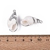 Electroplate Natural Sea Shell Pendants SSHEL-Q100-01P-3