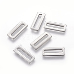 UNICRAFTALE 30pcs 304 Stainless Steel Square Letter Slide Charms