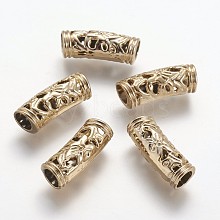 Tibetan Style Alloy Tube Beads PALLOY-F133-17KCG