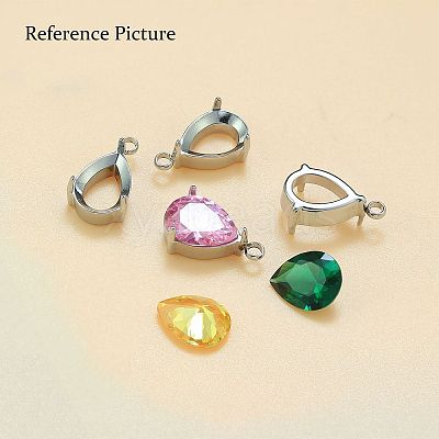 304 Stainless Steel Rhinestone Claw Settings STAS-U042-04A-P-1