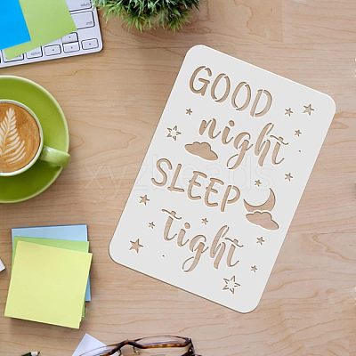 PET Plastic Drawing Painting Stencils Templates Sets DIY-WH0172-450-1