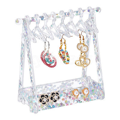 1 Set Transparent Acrylic Earring Display Stands EDIS-PH0001-31-1