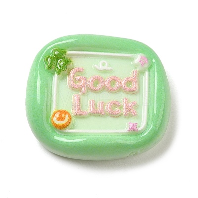 Opaque Resin Cabochons RESI-F049-01C-1