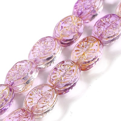 Transparent Glass Beads Strands GLAA-F114-05F-1