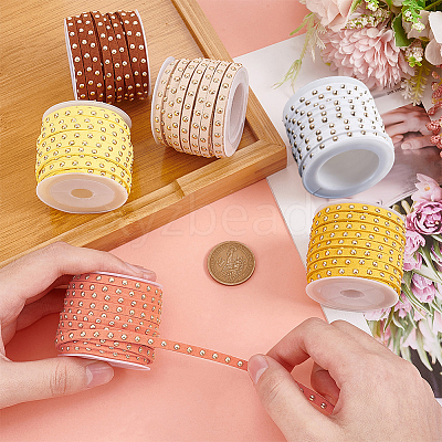 6 Rolls 6 Colors Faux Suede Cord LW-PH0002-26A-1