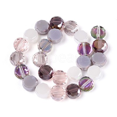 Electroplate Glass Beads Strands EGLA-N022-03A-A02-1