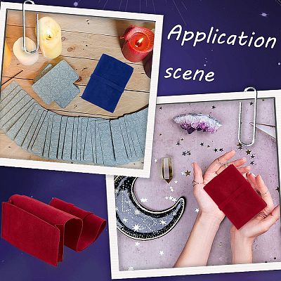 2Pcs Rectangle Velvet Tarot Cards Storage Bags TP-CN0001-16B-1