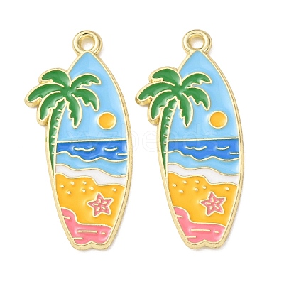 Ocean Alloy Enamel Pendants LS-ENAM-B041-01T-1