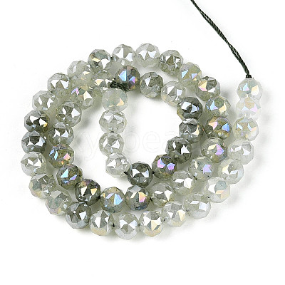 Anti-Tarnish Electroplate Glass Beads Strands GLAA-N064-8mm-13-1