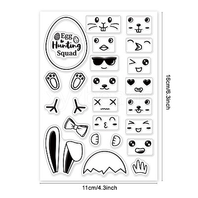 PVC Plastic Clear Stamps DIY-WH0448-0479-1