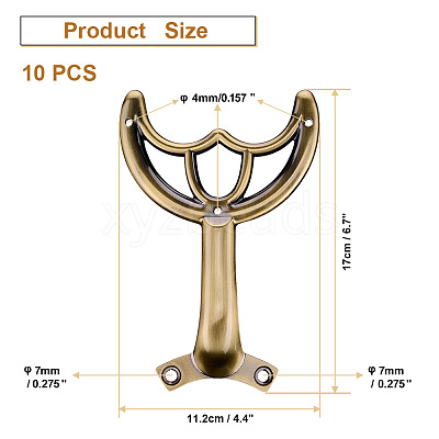 10Pcs Alloy Ceiling Fan Arm Replacement Support Rods FIND-DL0001-10-1
