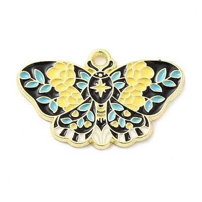 Alloy Enamel Pendants ENAM-R146-01D-1
