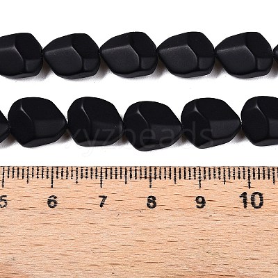 Frosted Glass Beads Strands GLAA-T023-30D-1