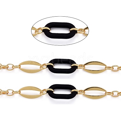 Handmade Brass Oval Link Chains CHC-H102-16G-F-1