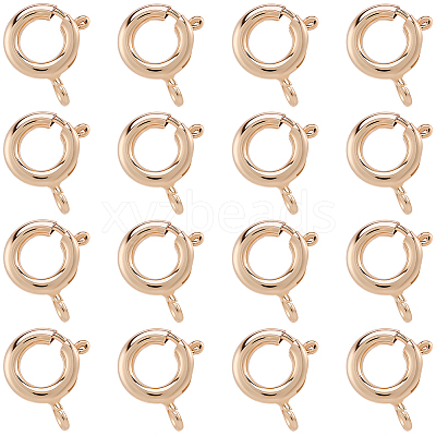 20Pcs Brass Spring Ring Clasps KK-BBC0027-68A-G-1