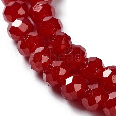 Baking Paint Imitation Jade Glass Bead Strands DGLA-A034-J10mm-A29-1