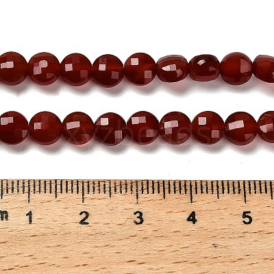 Natural Carnelian(Dyed & Heated) Beads Strands G-C179-A6mm-24-1