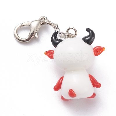 Handmade Lampwork Pendant Decorations LAMP-K034-A11-1