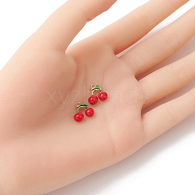2Pcs Brass Enamel Charms KK-YW0001-75-1
