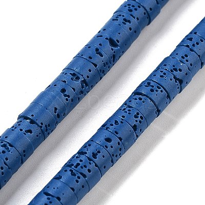 Natural Lava Rock Dyed Beads Strands G-K375-G11-01-1