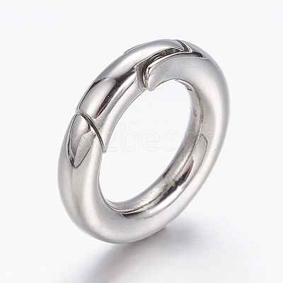 Tarnish Resistant 304 Stainless Steel Spring Gate Rings LS-STAS-D070-01P-1-1