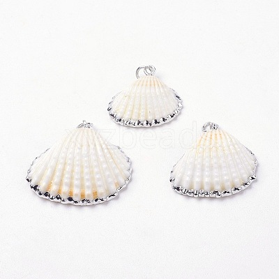 Electroplate Shell Pendants X-BSHE-L036-05-1